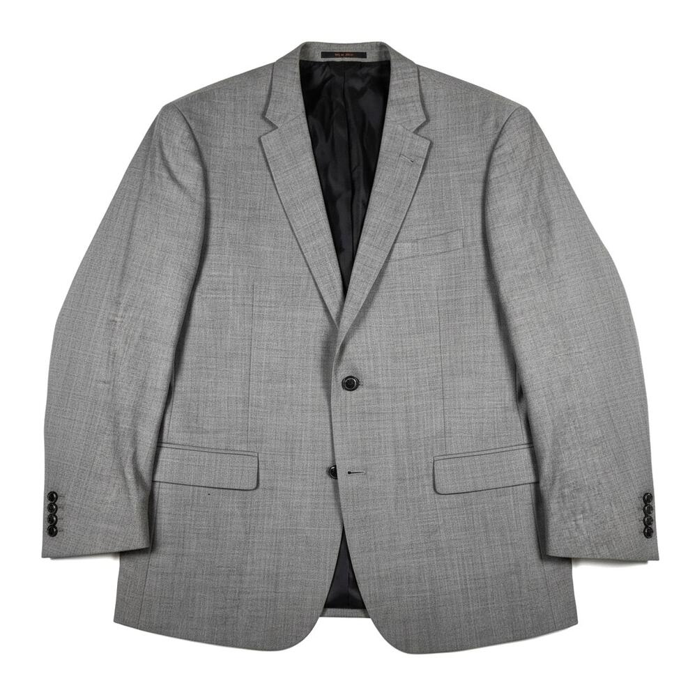 Ben Sherman Men's Worsted Wool Blend Netley Blazer Gray 46 Regular Mod Academia